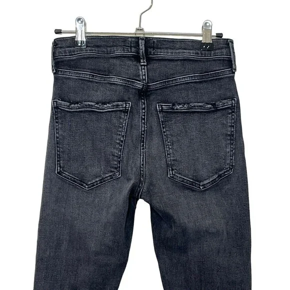 AGOLDE Sophie High Rise Skinny Jeans Silence Grey Distressed Size 26 - Picture 6 of 12